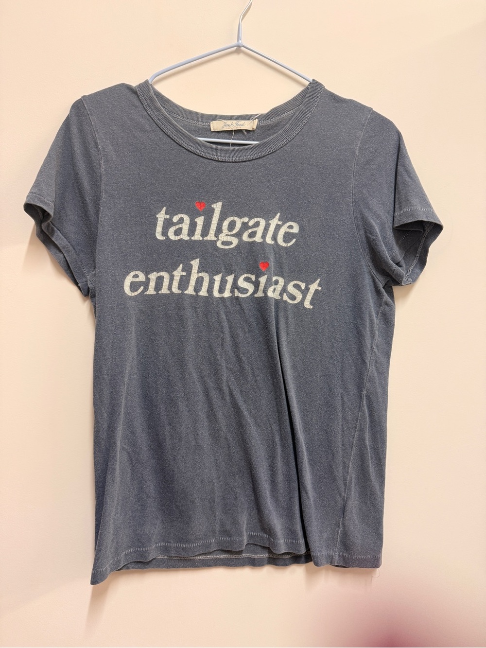 Junk Food Clothing Charcoal 'tailgate enthusiast' Graphic Tee